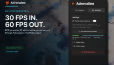 Developer indie menciptakan aplikasi Frame Generation bernama Adrenaline untuk PC berbasis Mac. Dok: Istimewa.