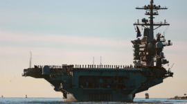 Kapal induk USS George Washington mulai bergerak menuju Timur Tengah menggantikan USS Abraham Lincoln. Dok: Istimewa.