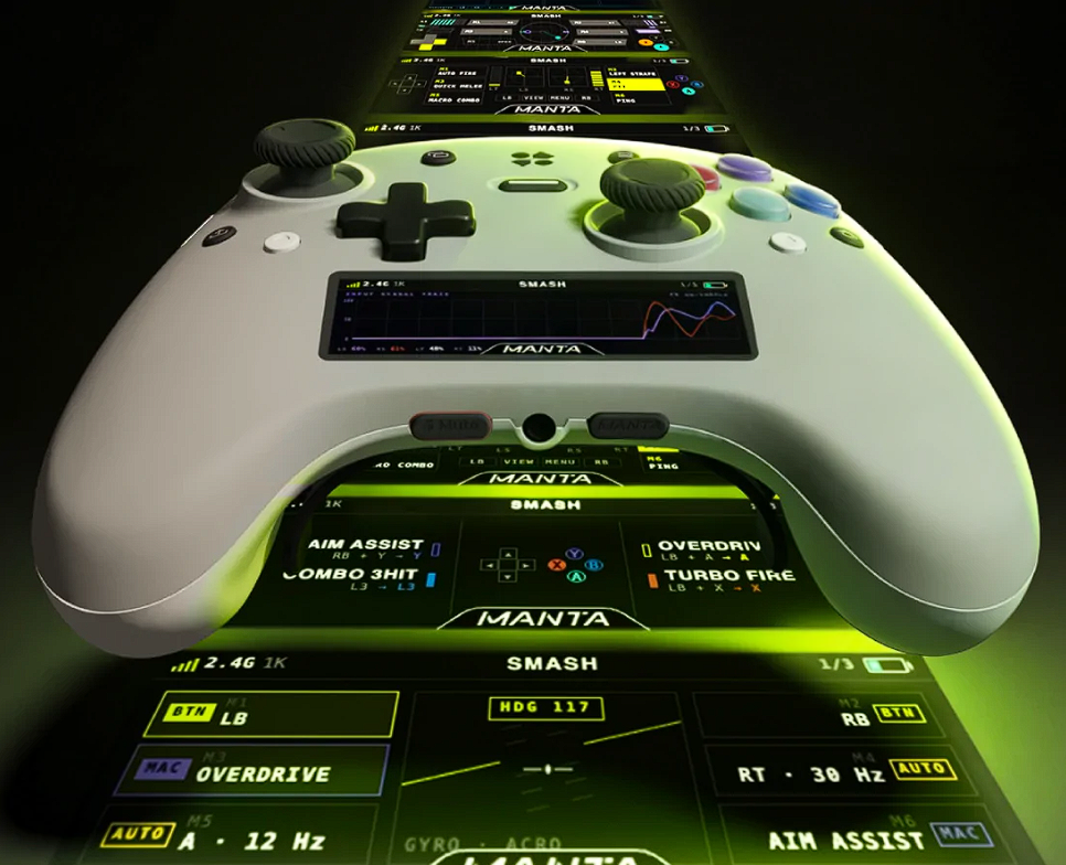 Genki membuka penggalangan dana untuk controller Genki Manta yang mengusung layar 2,9 inci, sensor TMR, dan polling rate 8.000 Hz untuk menantang dominasi Steam Controller. Dok: Istimewa.