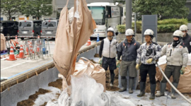 Pemerintah Jepang memperluas program daur ulang tanah dekontaminasi bekas bencana nuklir Fukushima ke kantor pemerintahan di Prefektur Miyagi dan Saitama. Dok: Istimewa.
