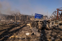 Drone Rusia menghantam gudang amunisi di Myla, Ukraina, menewaskan 37 orang termasuk penghuni panti jompo, menjadi serangan paling mematikan 2026. Dok: Istimewa.