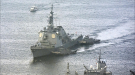 Kapal perusak Chokai Jepang kembali ke Sasebo usai sukses uji tembak rudal Tomahawk, membuka jalan bagi perluasan kapabilitas serang balik ke kapal Aegis lainnya. Dok: Istimewa.