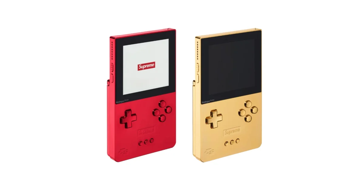 Supreme Analogue Pocket hadir dengan lapisan emas 24K dan desain eksklusif. Dok: Istimewa.