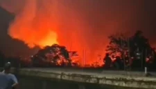 Api Merembet ke TPA Galuga, Bupati Bogor Minta Maaf dan Kerahkan Tim Gabungan. (Posnews/Ist)
