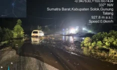 Banjir Bandang Solok Putus Jalan Solok-Padang, 70 Rumah Terdampak