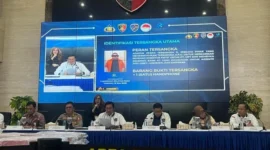 Bareskrim Polri mengungkap sindikat judi online internasional dengan transaksi Rp1,03 triliun. (Posnews/Bareskrim)

