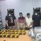 Bareskrim Polri menyita 21,2 kilogram sabu dan 25.607 butir ekstasi dari dua kurir di Riau. (Posnews/Bareskrim)
