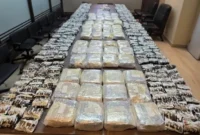 Bareskrim Polri menyita 47,5 kilogram sabu dan puluhan ribu ekstasi dari kapal kayu di Pulau Halang, Rokan Hilir, Riau. (Posnews/Bareskrim)