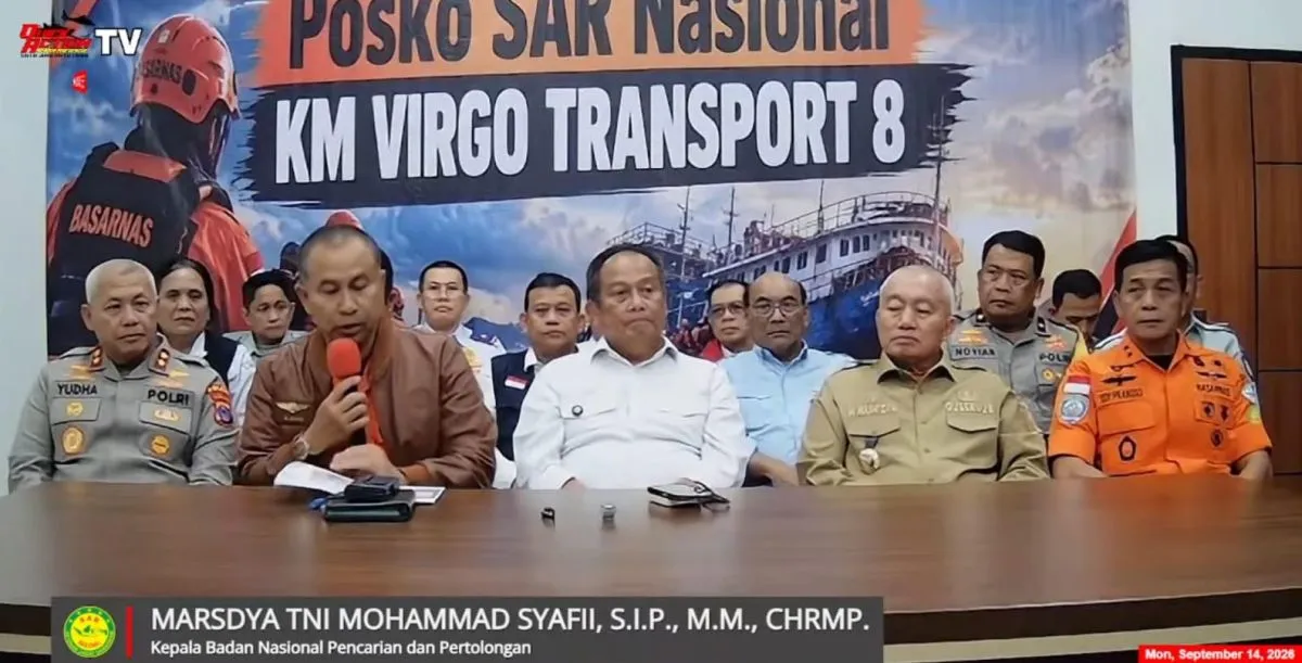KRI Canopus dikerahkan membantu pencarian bawah laut korban KM Virgo Transport 8 di Laut Jawa. (Posnews/Youtube)
