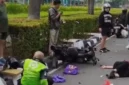 Kecelakaan dua sepeda motor terjadi di putaran balik depan Plasa Senayan, Jalan Asia Afrika, Jakarta Pusat.