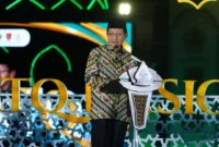 Menag Nasaruddin Umar saat pembukaan MTQ Nasional XXXI 2026 di Semarang. (Posnews/Kemenag)
