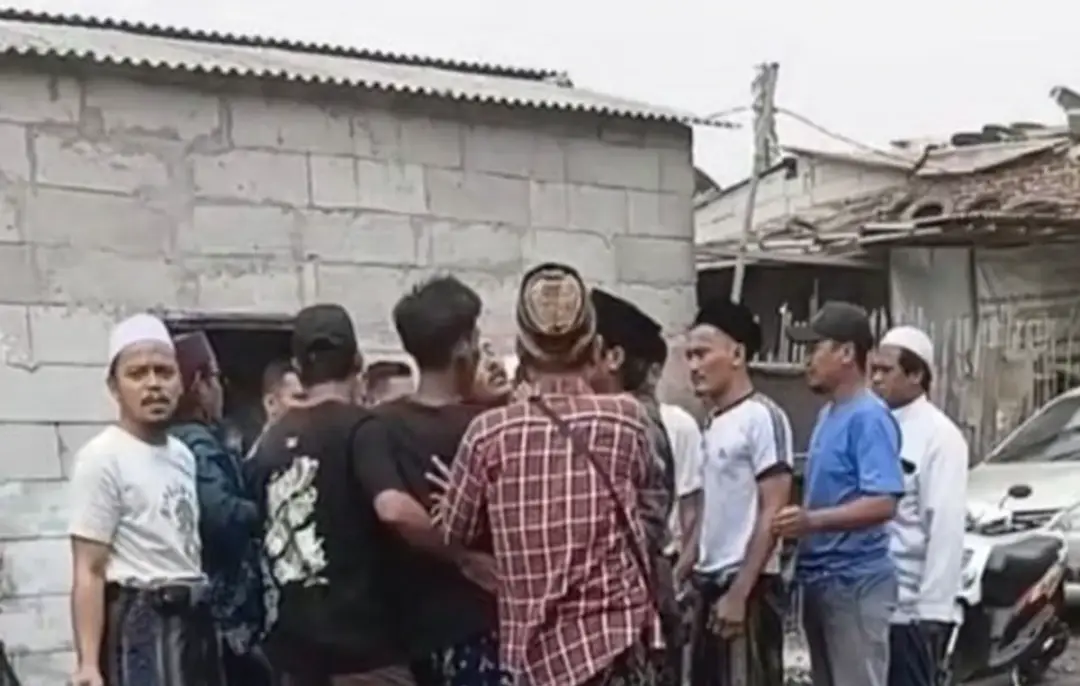 Pembubaran ibadah jemaat GKPI di Rajeg Tangerang viral di media sosial. (Posnews/Ist)