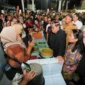 Penataan pedagang dan kawasan Pasar Kramat Jati Jakarta Timur menjelang revitalisasi 2027. (Posnews/Kominfo)
