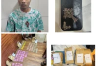 Polisi mengamankan 155 pcs etomidate dalam pengungkapan Operasi Nila Jaya 2026 di PIK Jakarta Utara. (Posnews/Ist)
