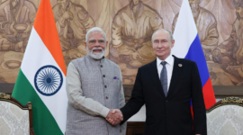 PM India Narendra Modi mendesak Presiden Rusia Vladimir Putin mengakhiri perang Ukraina demi kemanusiaan, sembari menegaskan dukungan India pada setiap upaya perdamaian. Dok: Istimewa.