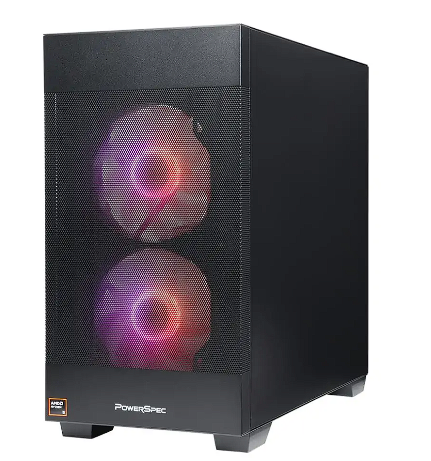 Micro Center meluncurkan PC pre-build PowerSpec G542 seharga USD 899 dengan Ryzen 5 5600X3D dan RX 7600. Dok: Istimewa.