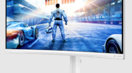 Philips meluncurkan monitor gaming ultrawide Evnia 34M2C5601QA 34 inci 200Hz. Monitor ini mengusung KVM switch, USB-C 90W, dan AI Ambiglow seharga £299.99. Dok: Istimewa.