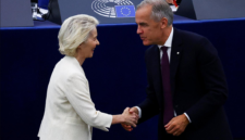 PM Kanada Mark Carney sambut usulan anggota asosiasi Uni Eropa di Strasbourg. Simak rincian pidato Carney dan ancaman tarif Donald Trump. Dok: Istimewa.
