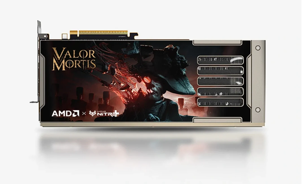 Sapphire meluncurkan kartu grafis RX 9070 XT edisi Valor Mortis dengan backplate magnetik dan bonus gim gratis.  Dok: Istimewa.