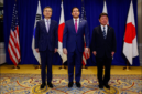 AS, Jepang, dan Korsel merilis pernyataan bersama jelang KTT Trump-Xi. Simak komitmen keamanan, dukungan Taiwan, dan isu Korea Utara. Dok: Istimewa.