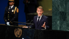 Presiden Prancis Emmanuel Macron mengecam klaim perdamaian Gaza buatan Donald Trump di Sidang Umum PBB. Simak rincian pidato terakhirnya. Dok: Istimewa.