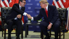 Donald Trump memuji PM Inggris Andy Burnham dalam pertemuan di PBB. Simak rincian pembahasan AI dan Kepulauan Chagos. Dok: Istimewa.