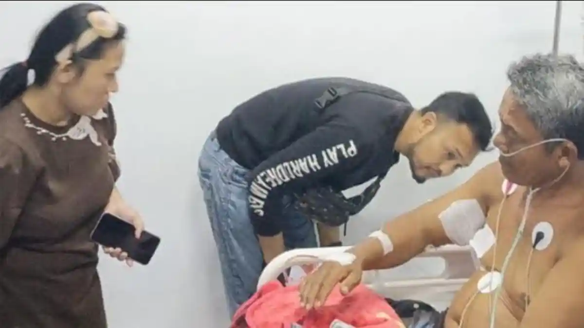 Tagih Utang Malah Ditembak, Mersiyanto Terluka di Siku, Lengan dan Dada. (Posnews/Polres Mesuji)

