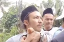  Aji Cahyono Putra, tersangka kasus dugaan gangguan ibadah jemaat GKPI di Rajeg, Kabupaten Tangerang.
