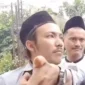  Aji Cahyono Putra, tersangka kasus dugaan gangguan ibadah jemaat GKPI di Rajeg, Kabupaten Tangerang.

