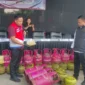Barang bukti 1.820 tabung LPG berbagai ukuran yang disita Bareskrim Polri dalam pengungkapan dugaan penyalahgunaan LPG bersubsidi di Sidoarjo.
