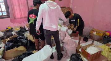 Bareskrim Polri mengungkap dugaan produksi sirup suplemen anak bermerek Apialys tanpa hak di Lampung. (Posnews/Humas Polri)