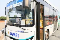 Bus listrik menjalani uji coba di Kota Serang untuk melayani koridor Terminal Pakupatan–UNSERA dan Perumahan Visenda–UIN Banten. (Posnews/Ist)
