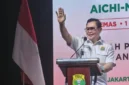 Fadil Imran bersama tim bulu tangkis Indonesia dalam syukuran Asian Games 2026 di Pelatnas PBSI Cipayung.
