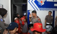 Polsanak Polda Bengkulu, Kenalkan Tugas Polisi dan Rambu Lalu Lintas kepada Anak