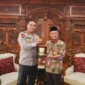 Kapolri Suyudi Ario Seto bersama Ketua Umum PP Muhammadiyah Haedar Nashir membahas edukasi pencegahan judi online dan narkoba.

