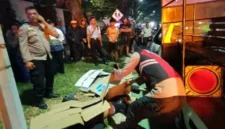 Lokasi kecelakaan yang menewaskan dua pelajar di Jalan Sutera Utama, Alam Sutera, Serpong Utara, Tangerang Selatan.
