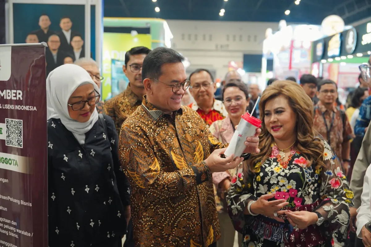 Mendag Budi Santoso membuka Franchise & License Expo Indonesia ke-27 di NICE PIK 2, Tangerang, Jumat 9 Oktober 2026. (Posnews/Kemendag)