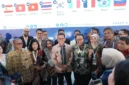 Menteri Perdagangan Budi Santoso menyaksikan penandatanganan MoU antara eksportir Indonesia dan buyer dari 22 negara pada Trade Expo Indonesia 2026 di ICE BSD, Tangerang. (Posnews/Kemendag)

