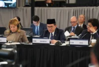 Menteri Perdagangan Budi Santoso saat menghadiri Pertemuan Menteri Perdagangan G20 di Milwaukee, Amerika Serikat. (Posnews/Kemendag)
