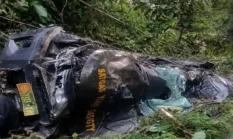 Jejak Rem 45 Meter Ditemukan Usai Mobil Dinas TNI Terjun ke Jurang di Yalimo