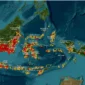 Pemantauan titik panas karhutla melalui SiPongi Kementerian Kehutanan di enam provinsi prioritas pada 23 Oktober 2026.
