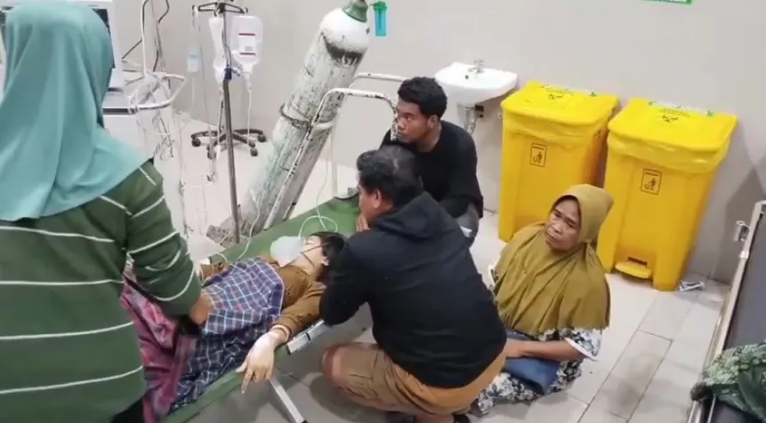 Perempuan 18 Tahun di Takalar Kritis Diduga Ditikam Suami Sendiri. (Posnews/Polres Takalar)
