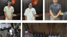 Polisi mengungkap kasus penjualan Pertalite berharga tinggi melalui Facebook Marketplace di Bali. (Posnews/Ist)

