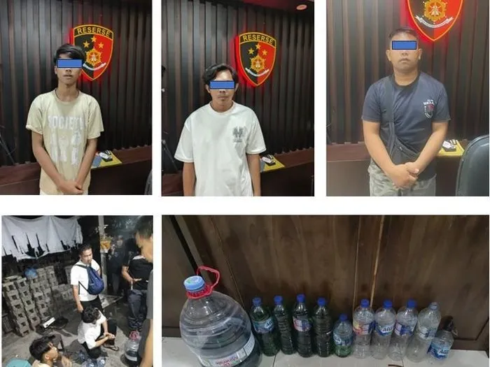 Polisi mengungkap kasus penjualan Pertalite berharga tinggi melalui Facebook Marketplace di Bali. (Posnews/Ist)

