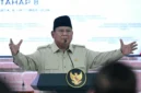Presiden Prabowo Subianto saat menghadiri penyerahan hasil penertiban kawasan hutan di Kejaksaan Agung Jakarta. (Posnews/Biro Pers Kepresidenan)
