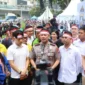 Raffi Ahmad dan Willie Salim menghadiri Deklarasi Sumpah Pemuda Mahasiswa Indonesia di Bundaran HI, Jakarta Pusat.
