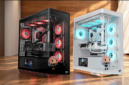 Thermaltake merilis casing PC Stage 500 TG ARGB dengan kaca melengkung dan panggung pajangan. Simak spesifikasi lengkapnya di sini. Dok: Istimewa.