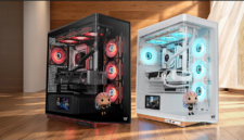 Thermaltake merilis casing PC Stage 500 TG ARGB dengan kaca melengkung dan panggung pajangan. Simak spesifikasi lengkapnya di sini. Dok: Istimewa.