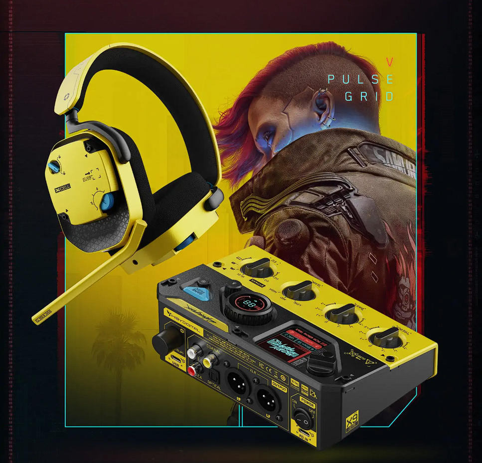 HiBy Digital merilis headset PULSE dan sound card GRID edisi Cyberpunk 2077. Simak rincian desain visual dan kolaborasinya di sini. Dok: Istimewa.