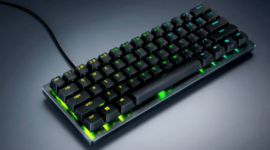 Razer meluncurkan keyboard gaming Huntsman V3 Pro Mini 8KHz dengan desain 60%, latensi 0,48 ms, dan switch optik analog Gen-2. Dok: Istimewa.